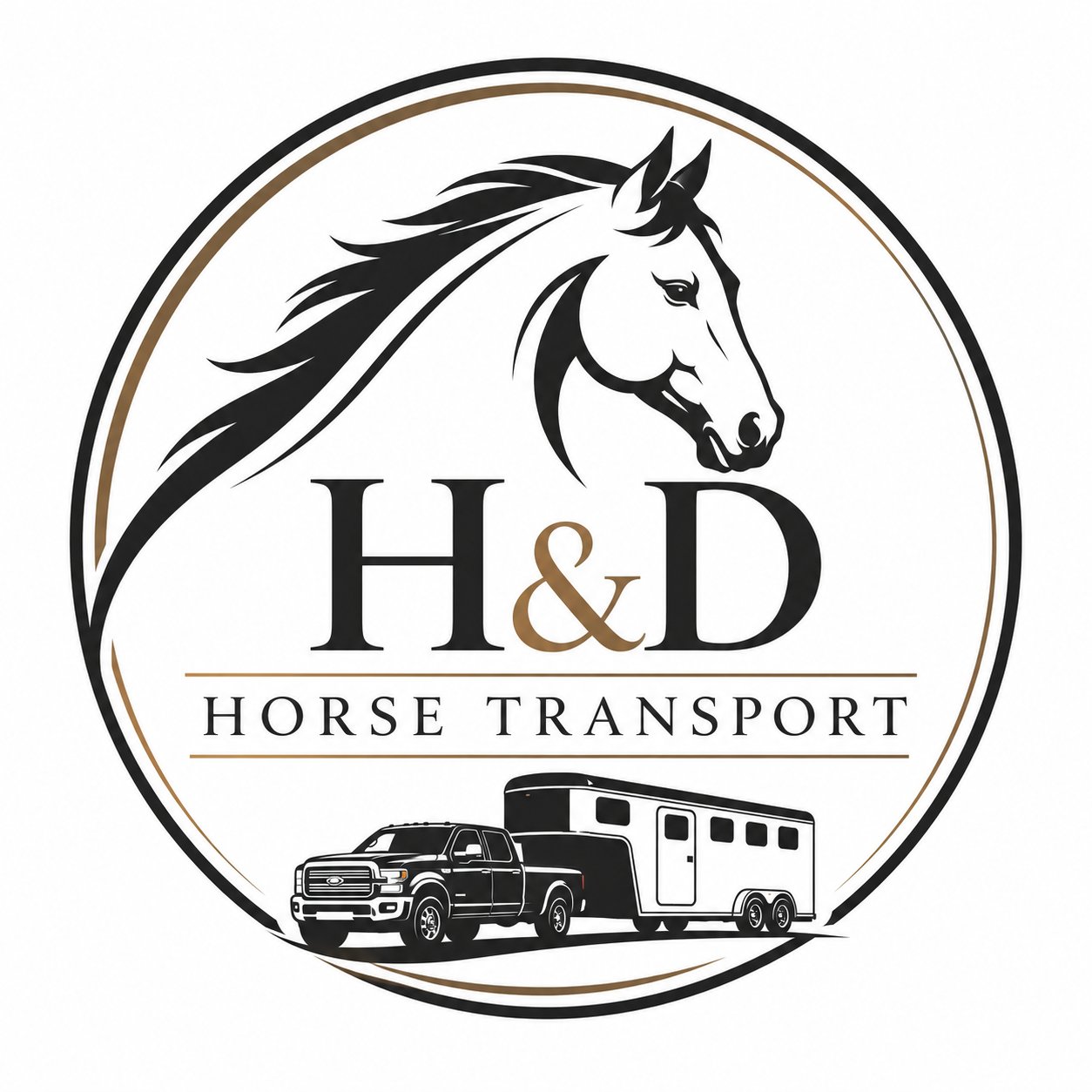 H&D Horse Transport Logo